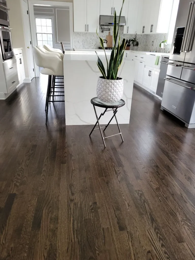 Spotless kitchen floor after deep cleaning in New Britain, CT